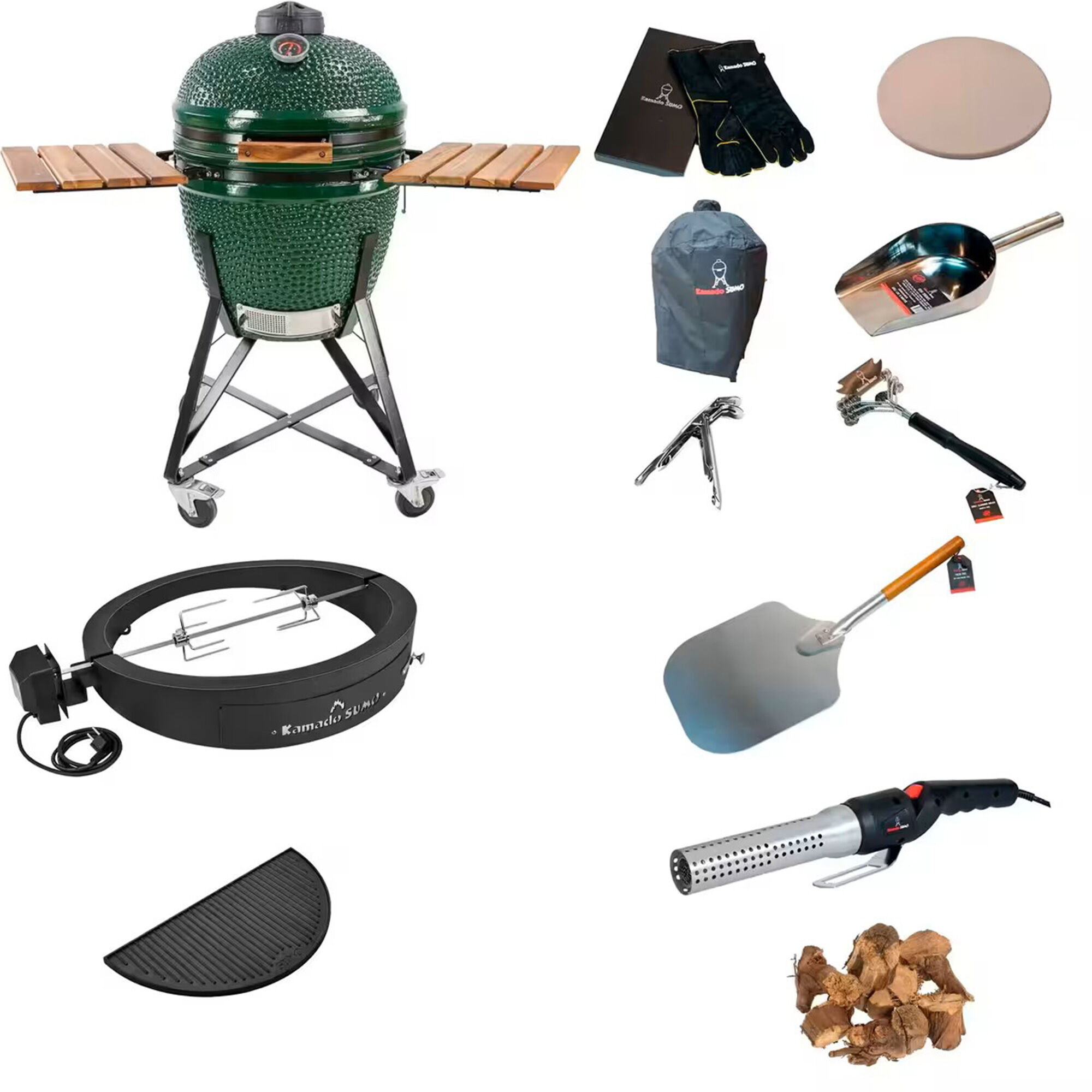 Kamado Sumo Midi Deluxe Pakke  Grøn