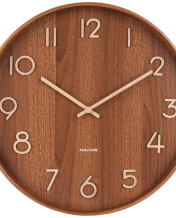 Karlsson Pure Vægur 40 Cm  Dark Wood