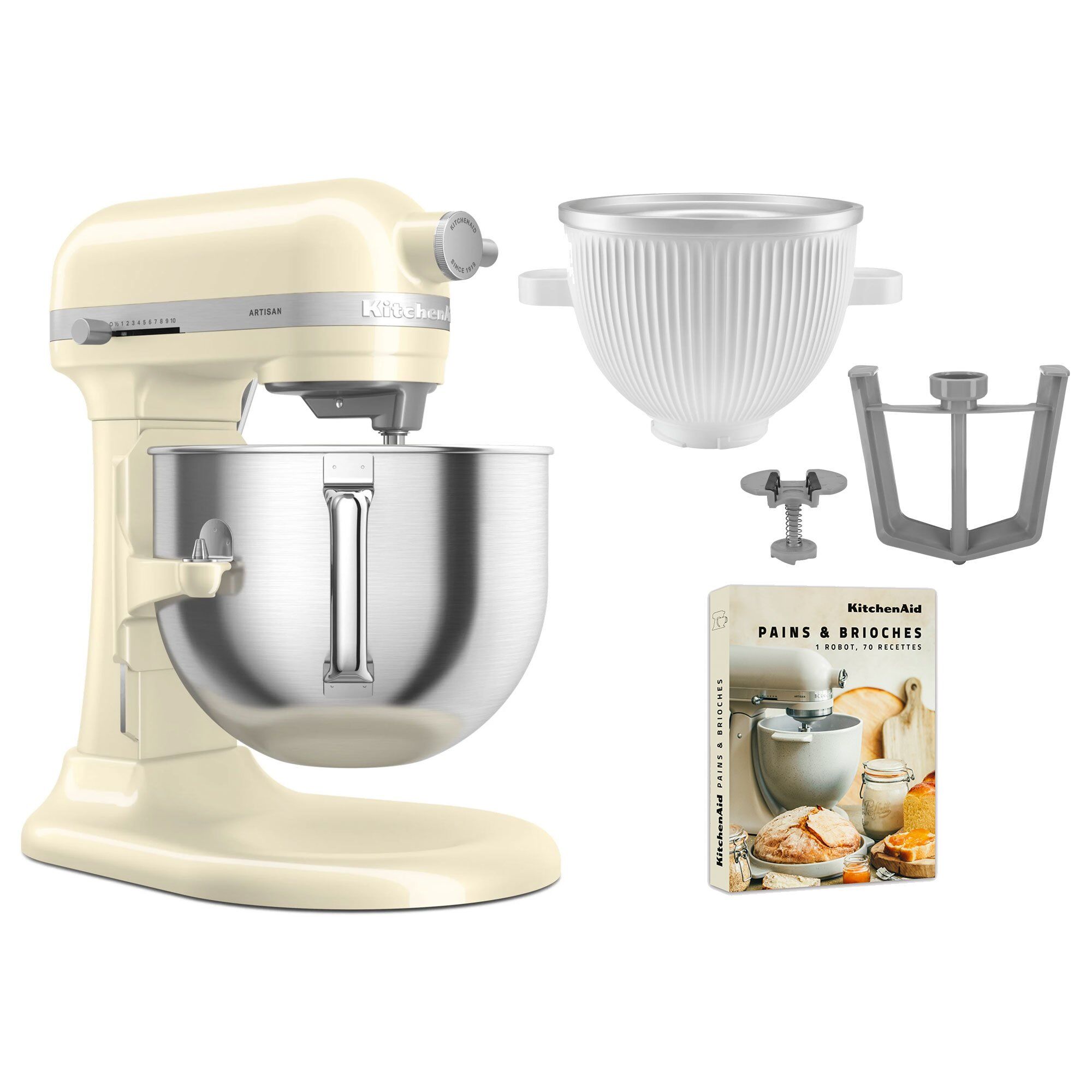 Artisan 5ksm70shxe Køkkenmaskine Liter 5ksmicm Ice Cream Maker Almond Cream