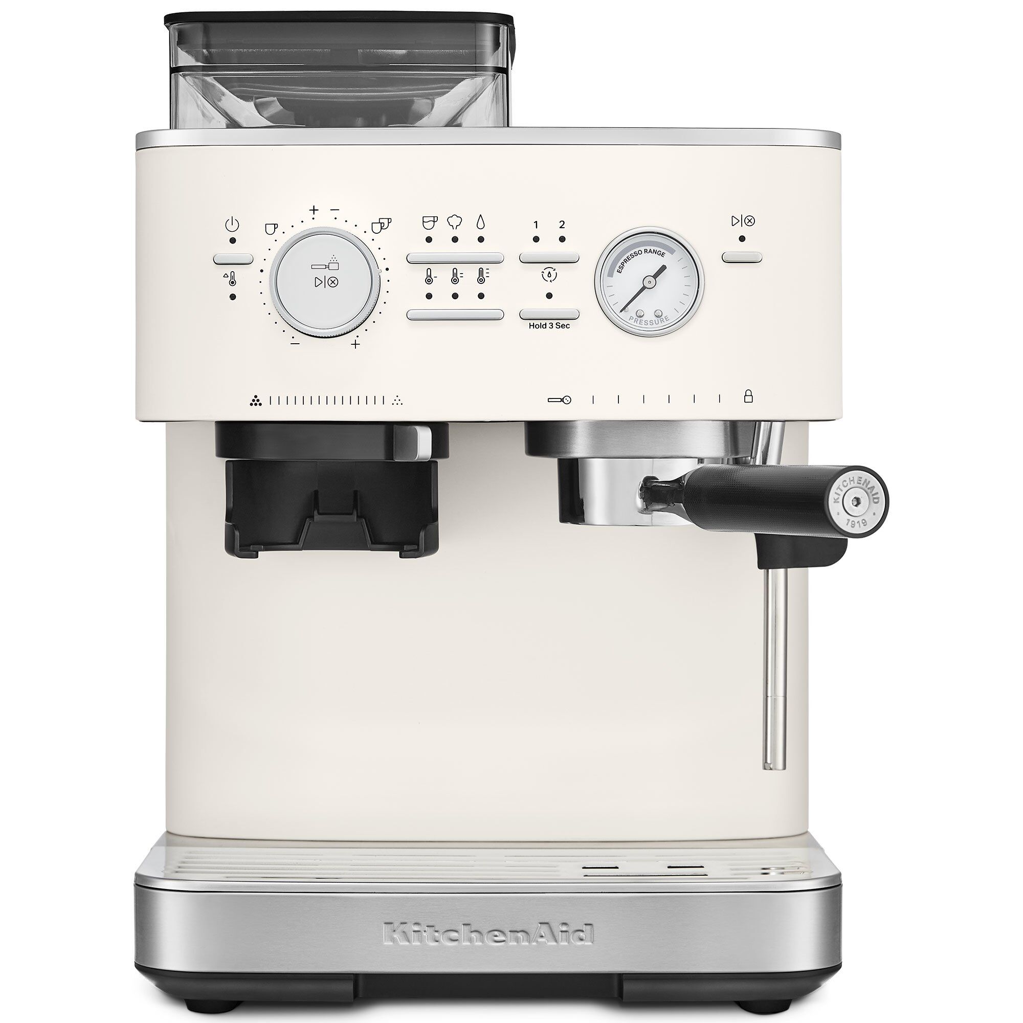 Espressomaskine Med Kaffekværn  Porcelain White
