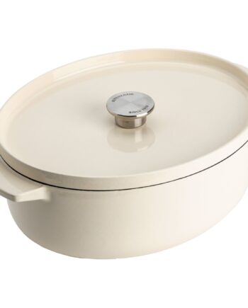 Støbejernsgryde Oval 30 Cm      Liter  Almond Cream