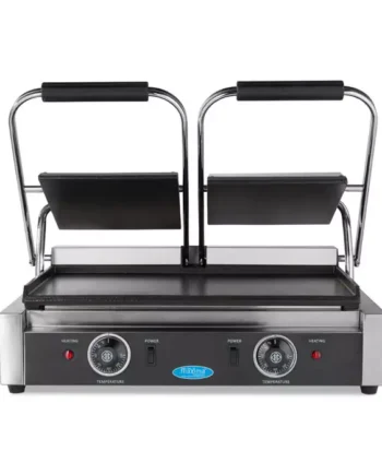 Klemgrill Glat Glat- Dobbelt Grillplade     22cm