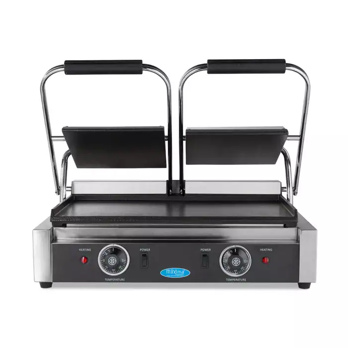 Klemgrill Glat Glat- Dobbelt Grillplade     22cm
