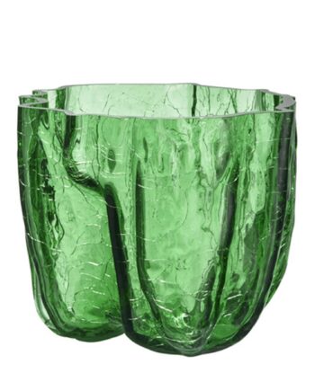 Crackle Vase 175 Mm  Grøn