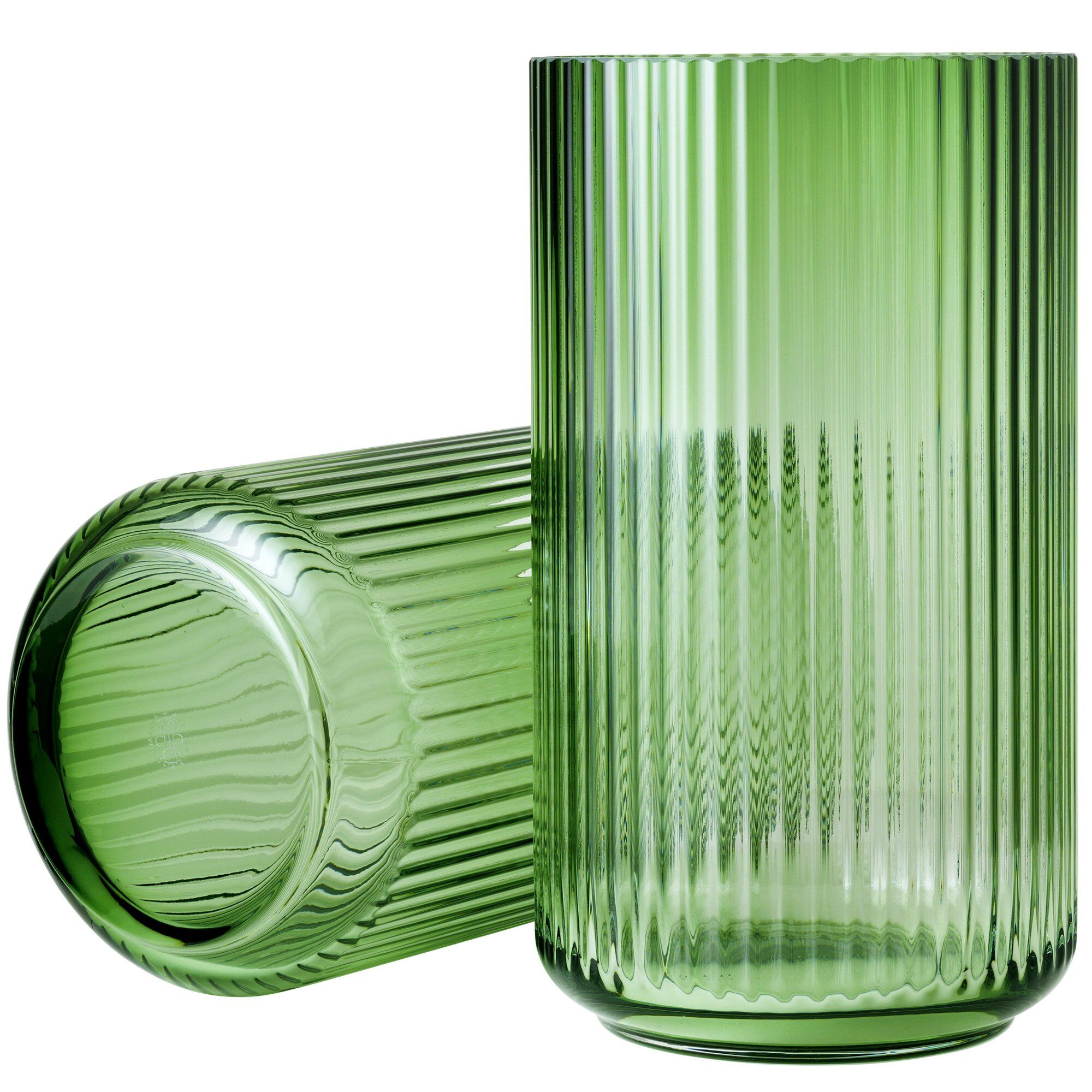 Lyngbyvasen 31 Cm  Glas Grøn