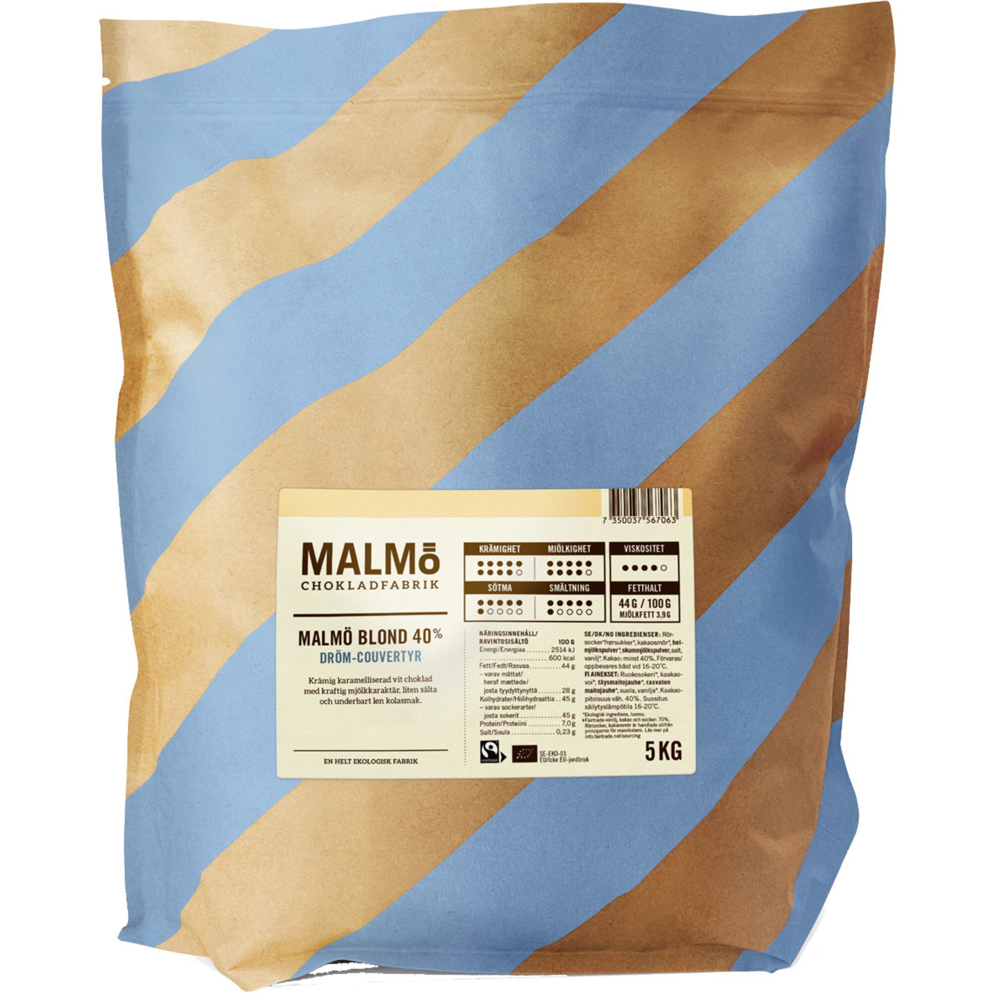Malmö Blond 40  Couverturechokolade
