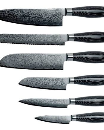 Akio Knivsæt    Knive  Sort