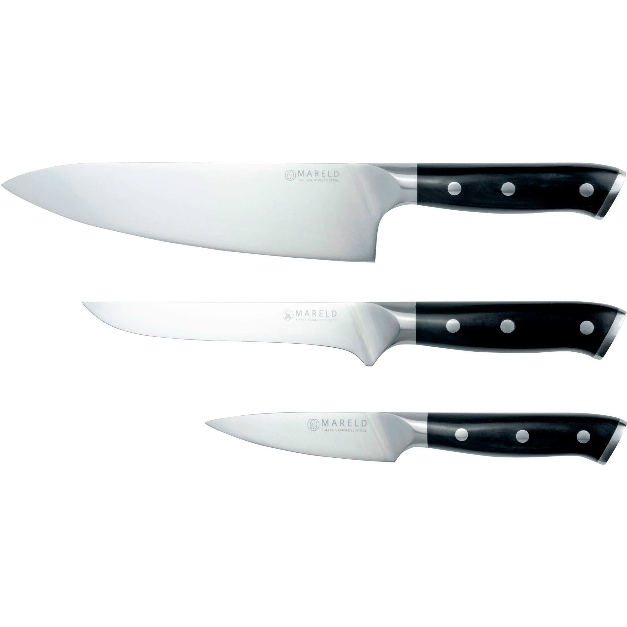 Mareld Knivsæt Knive Sort