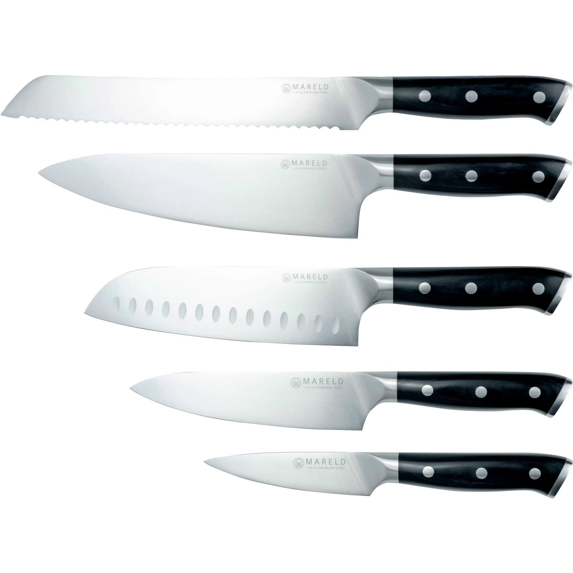 Knivsæt Knive Sort