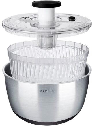 Mareld Salatslynge Med Pumpe   Liter  Rustfrit Stål