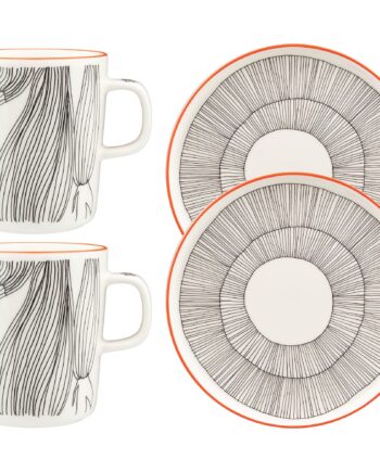 Marimekko Kukat Puhkeavat Morgenmadssæt  Krus   Tallerken
