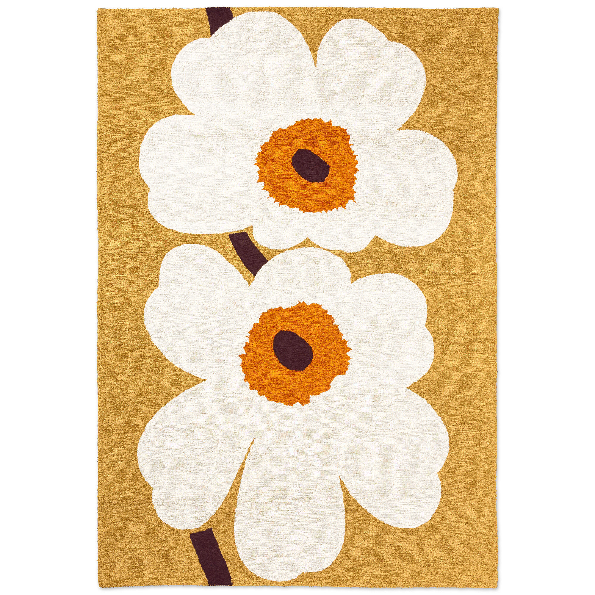 Marimekko Unikko 60-års Jubilæums Udendørstæppe 160   230 Cm  Orange
