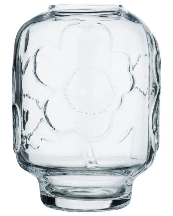 Marimekko Unikko Vase Glas 18 Cm  Clear
