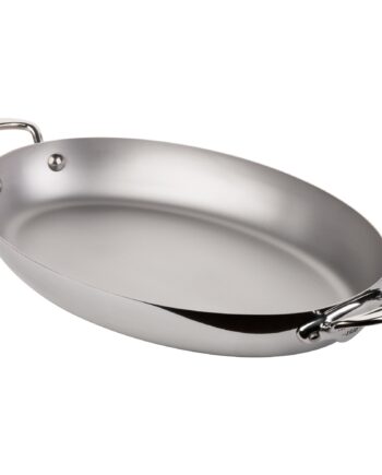 Cook Style Oval Pande   Rustfrit Stål