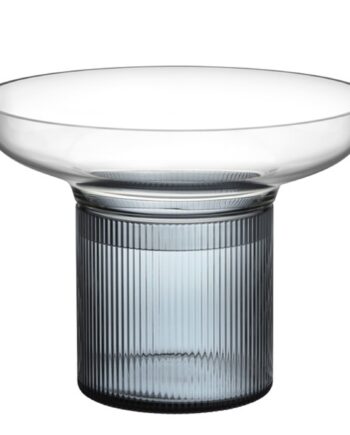 Orrefors Ensemble Vase 15 Cm  Blue Grey