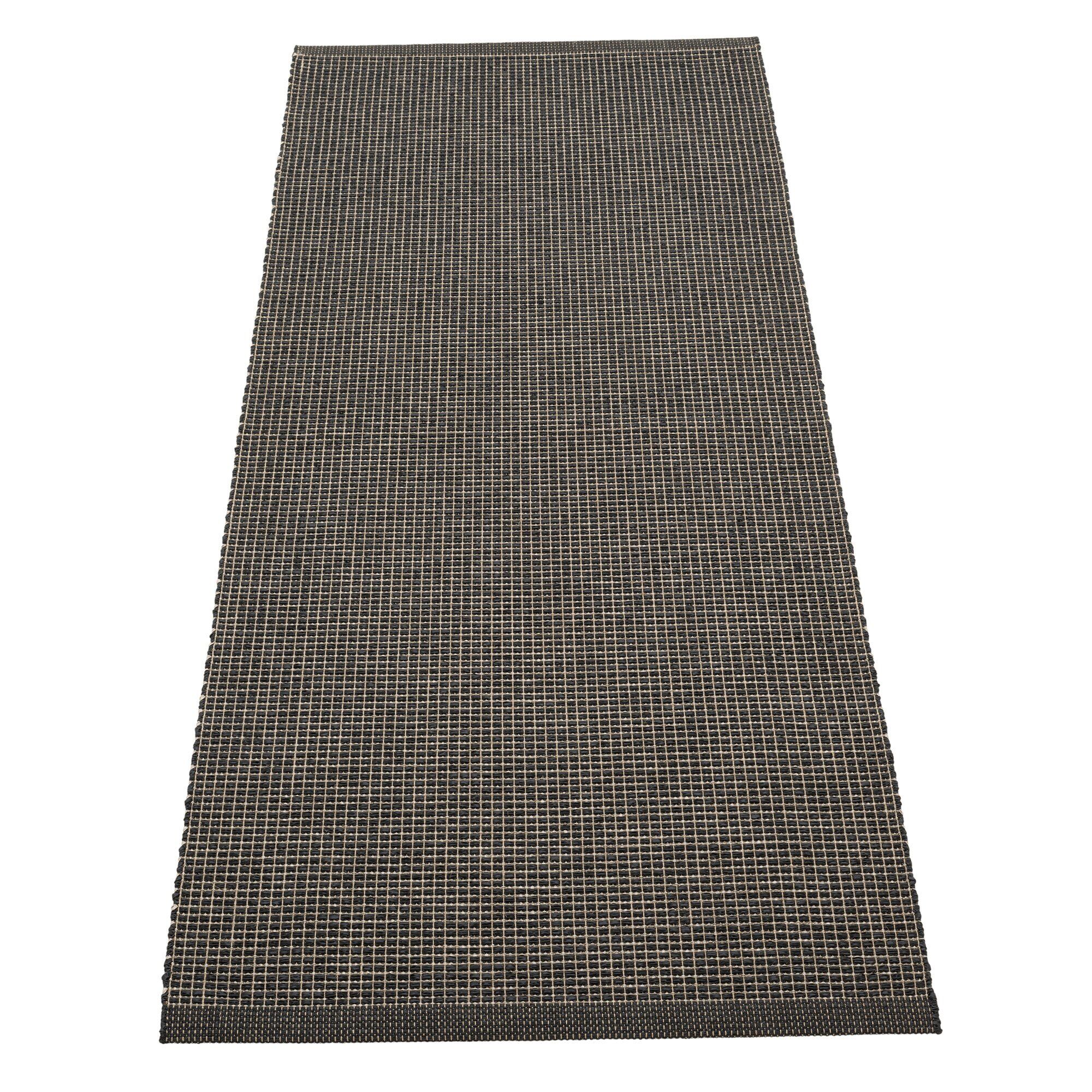 Emm Gulvtæppe 180x70 Cm  Black Linen