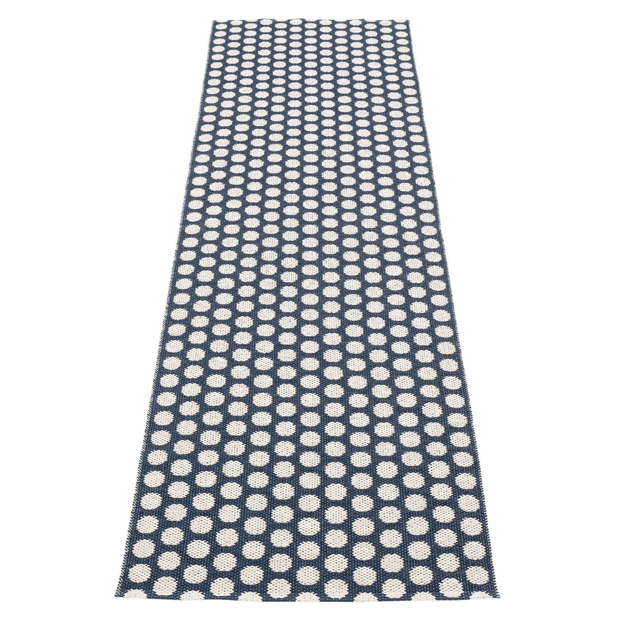 Noa Gulvtæppe 70 Cm   250 Cm  Dark Blue Vanilla