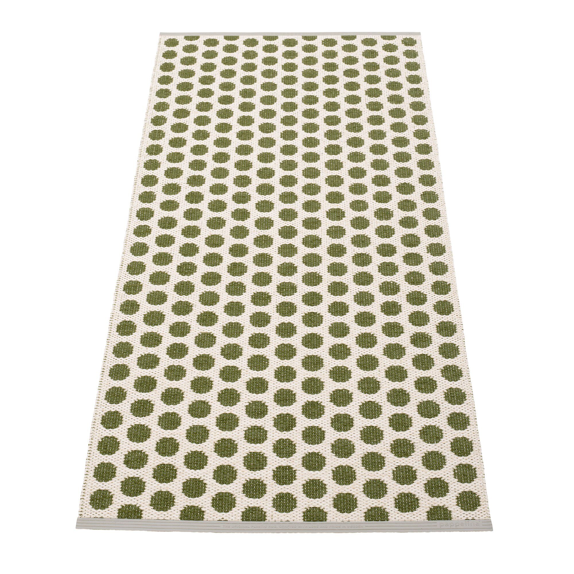 Noa Gulvtæppe 70 Cm   150 Cm  Dark Olive Vanilla