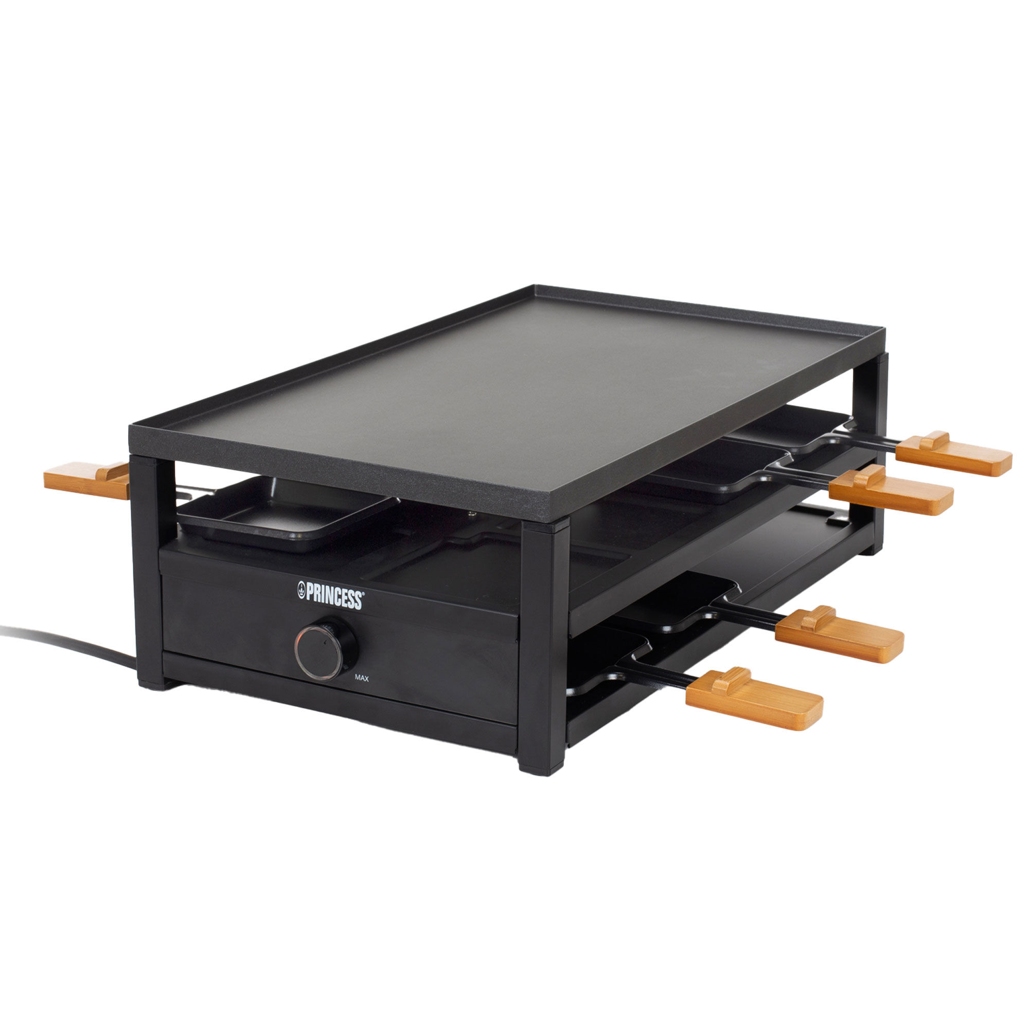 Prinsesse Black Steel Raclette    Personer