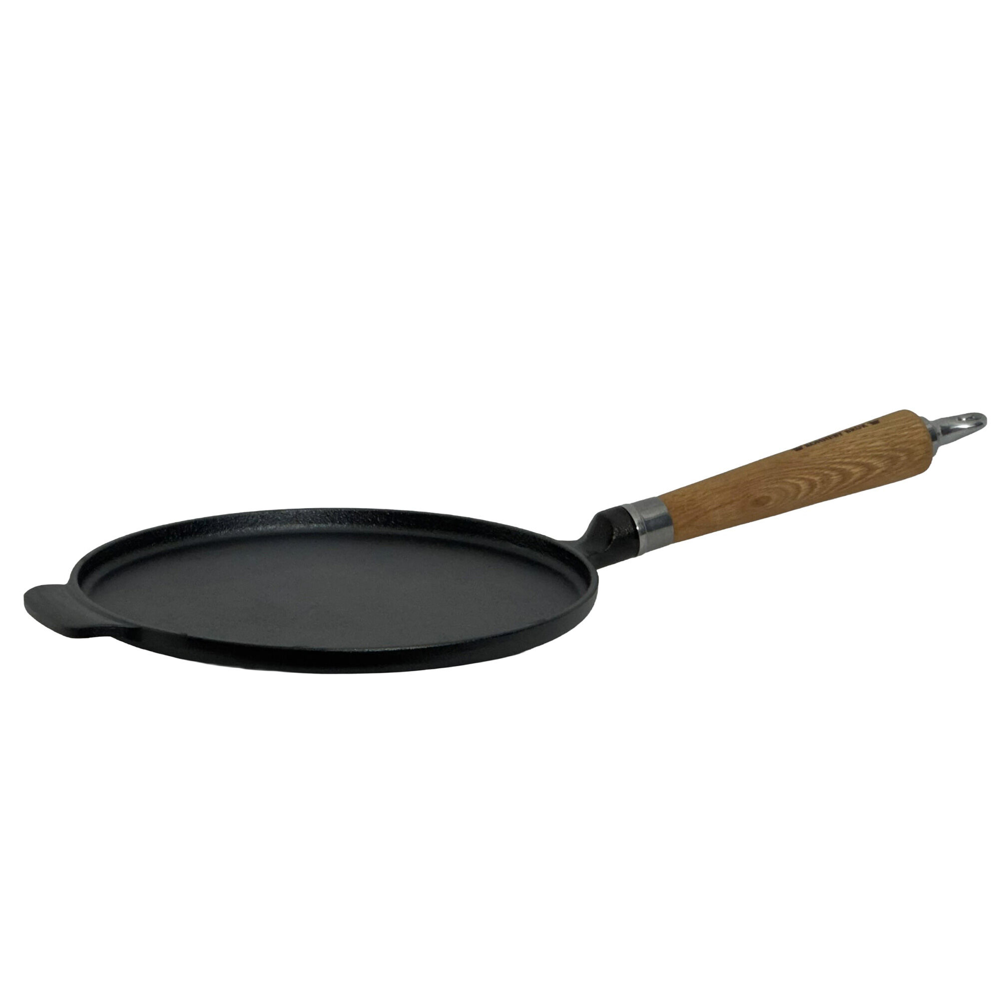 Ronneby Bruk Exclusive Line Pandekagepande   Støbejern 24 Cm  Egetræshåndtag