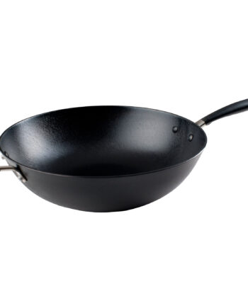 Wokpande   Støbejern 34 Cm