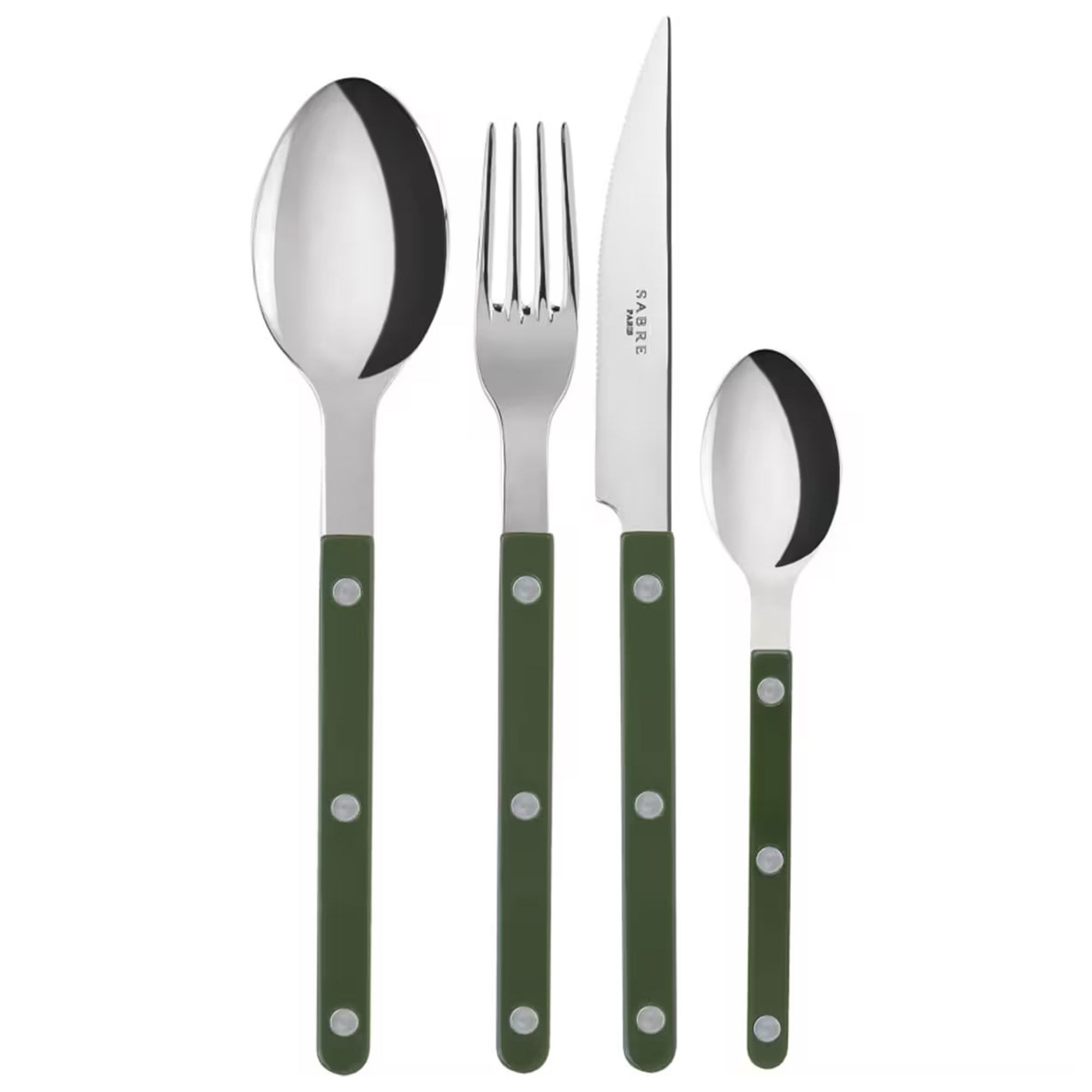 Bistrot Solid Bestik-sæt 16 Dele  Grøn