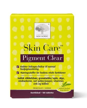 Skin Care Pigment Clear 180 Tabletter New Nordic
