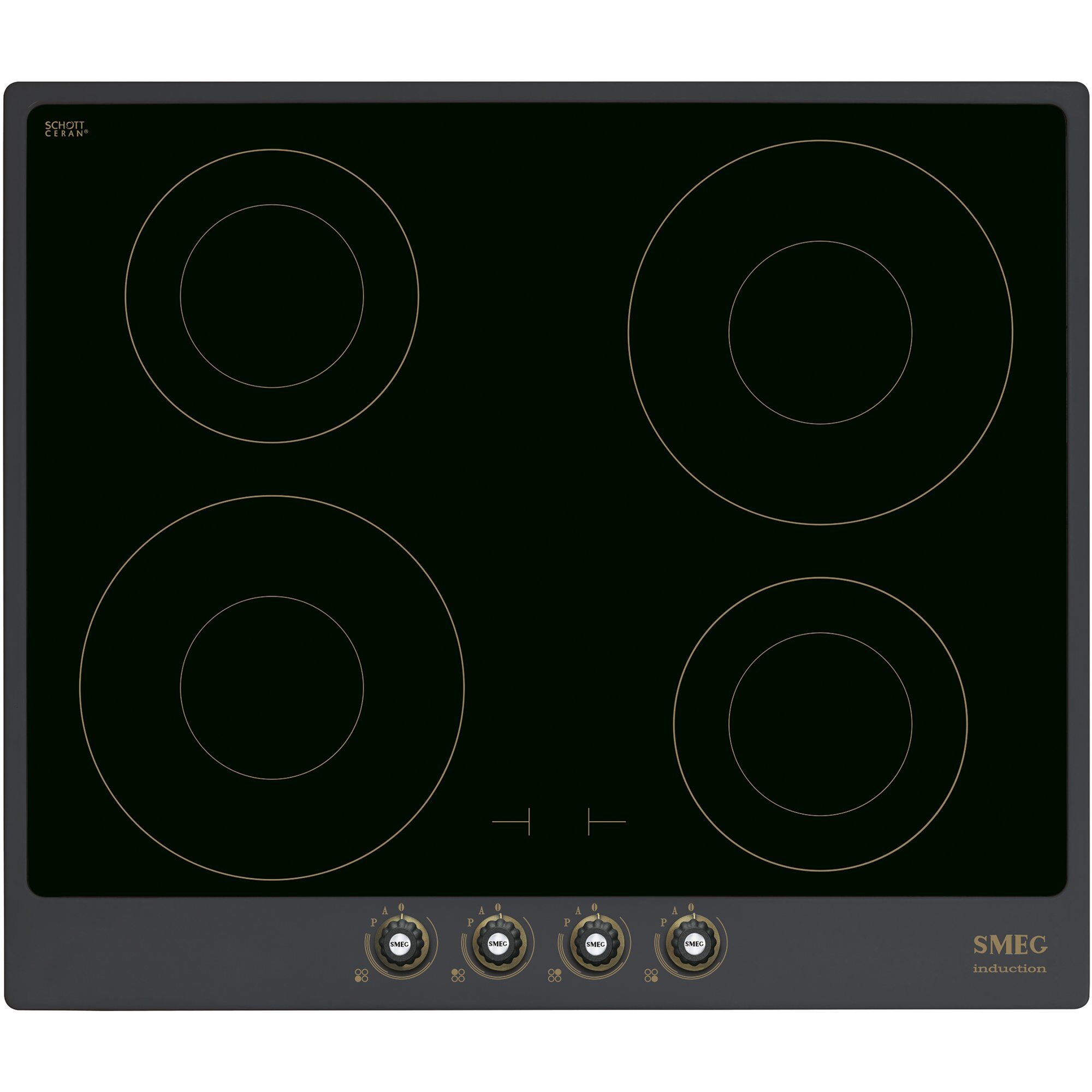 60cm Cortina Induktionskogeplade    Ramme  Antracit