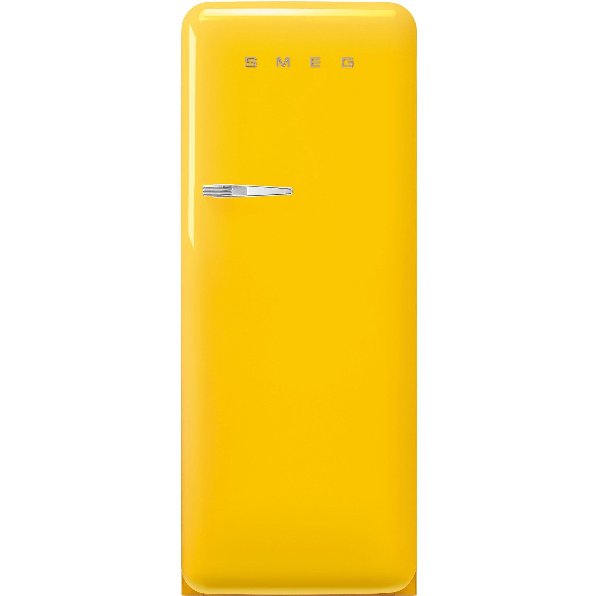 Smeg Fab28ryw6 Køleskab Med Fryser 153cm Højrehængt Gul