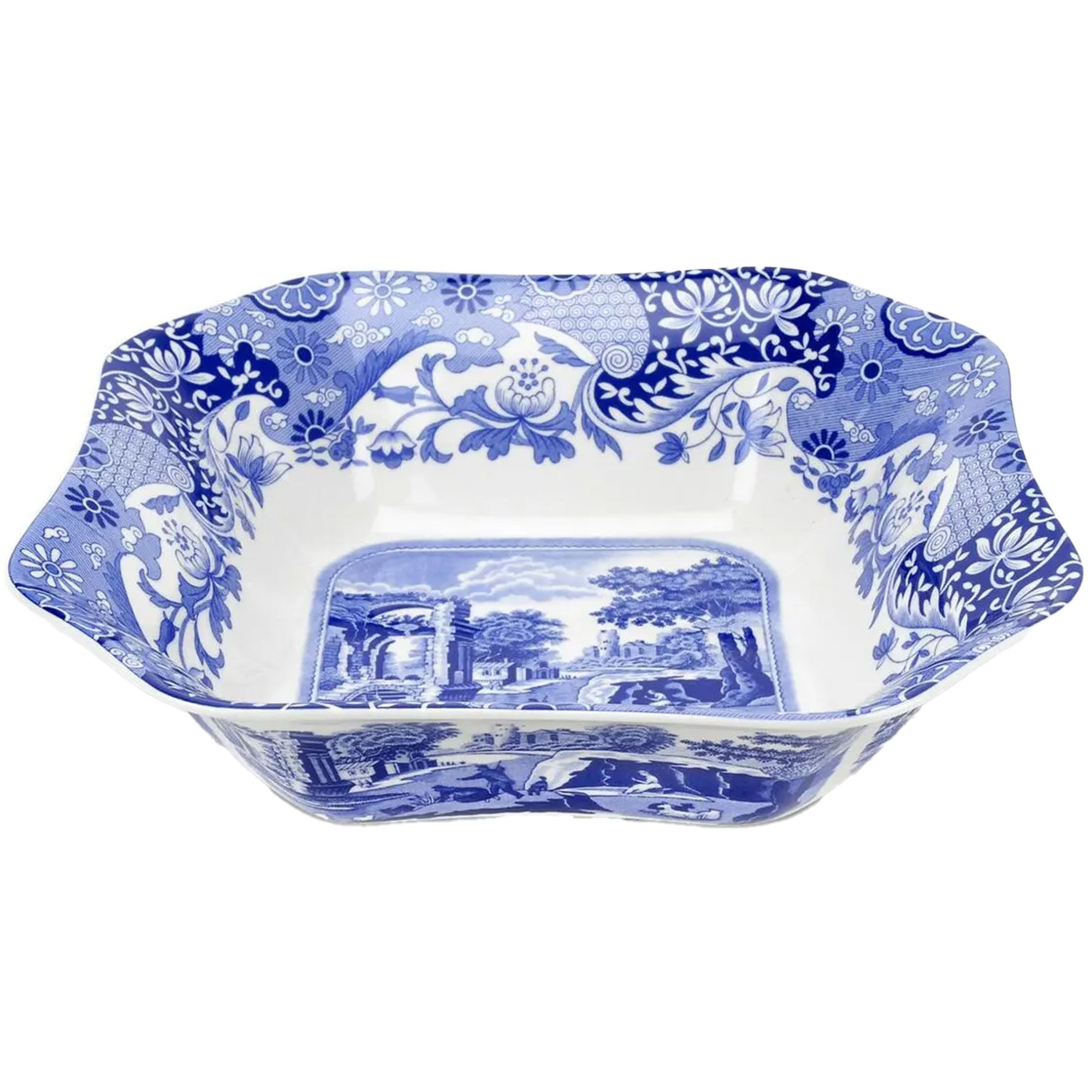 Spode Blue Italian Serveringsskål  Firkantet