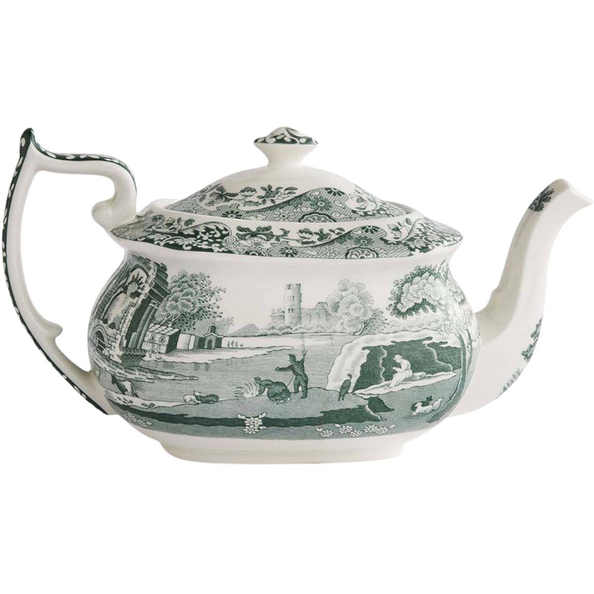 Heritage Green Italian Tekande  Grøn Hvid