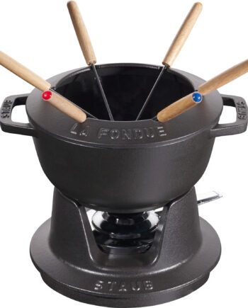 Fonduesæt 18 Cm Sort Med Blank Inderside