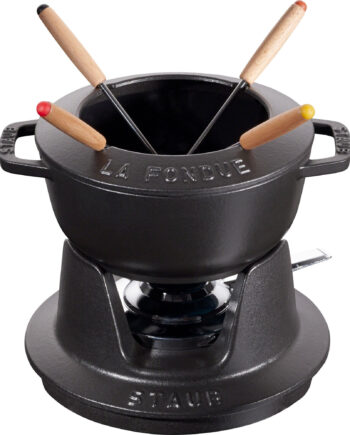 Fonduesæt 16 Cm Sort Med Blank Inderside