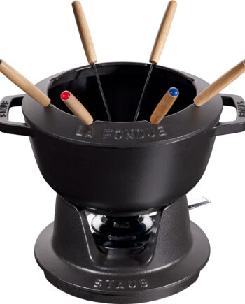 Fonduesæt 20 Cm Sort Med Blank Inderside