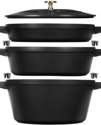 Gryde   Kasserollesæt 24 Cm  Sort