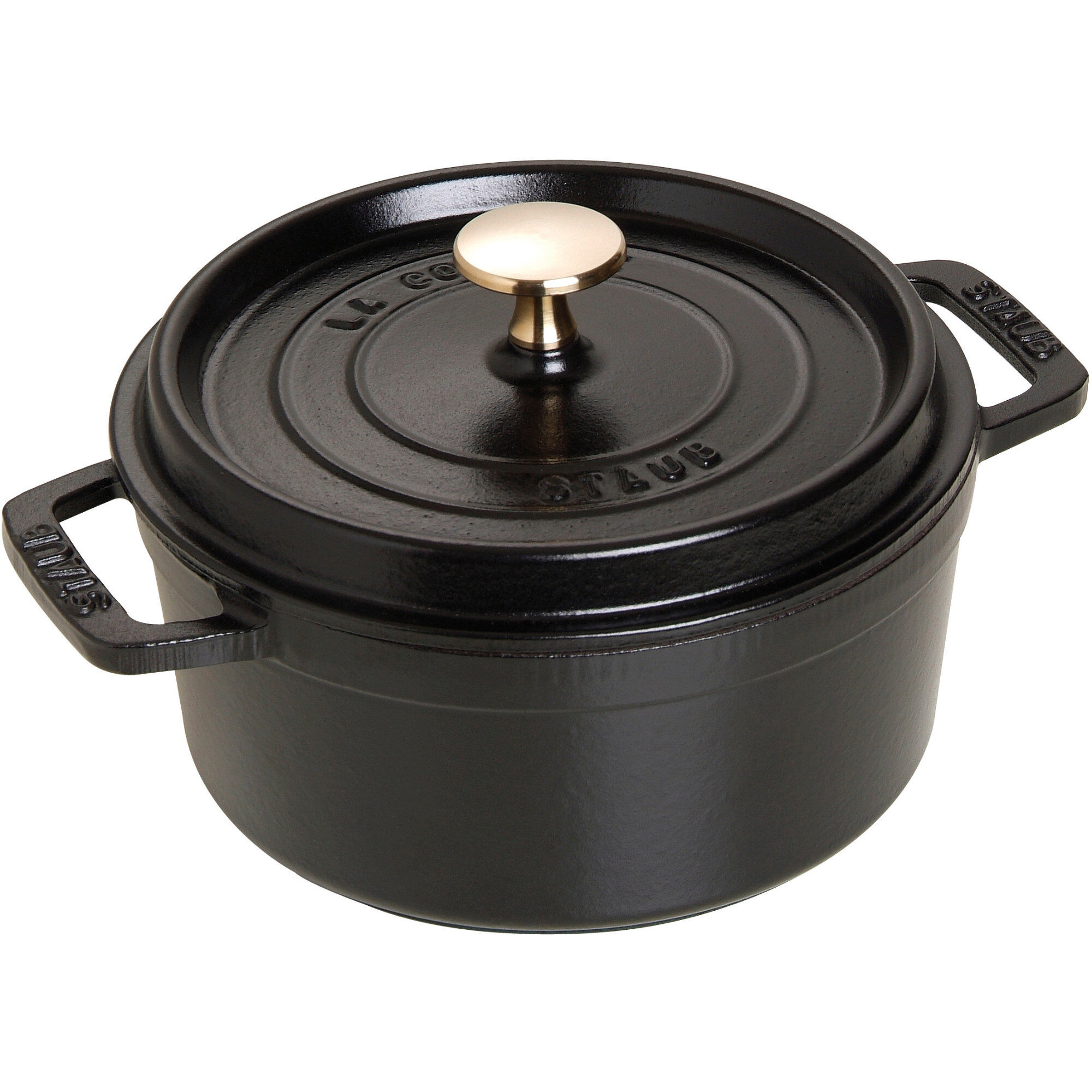 La Cocotte Rund Cocotte 18cm      Liter  Sort