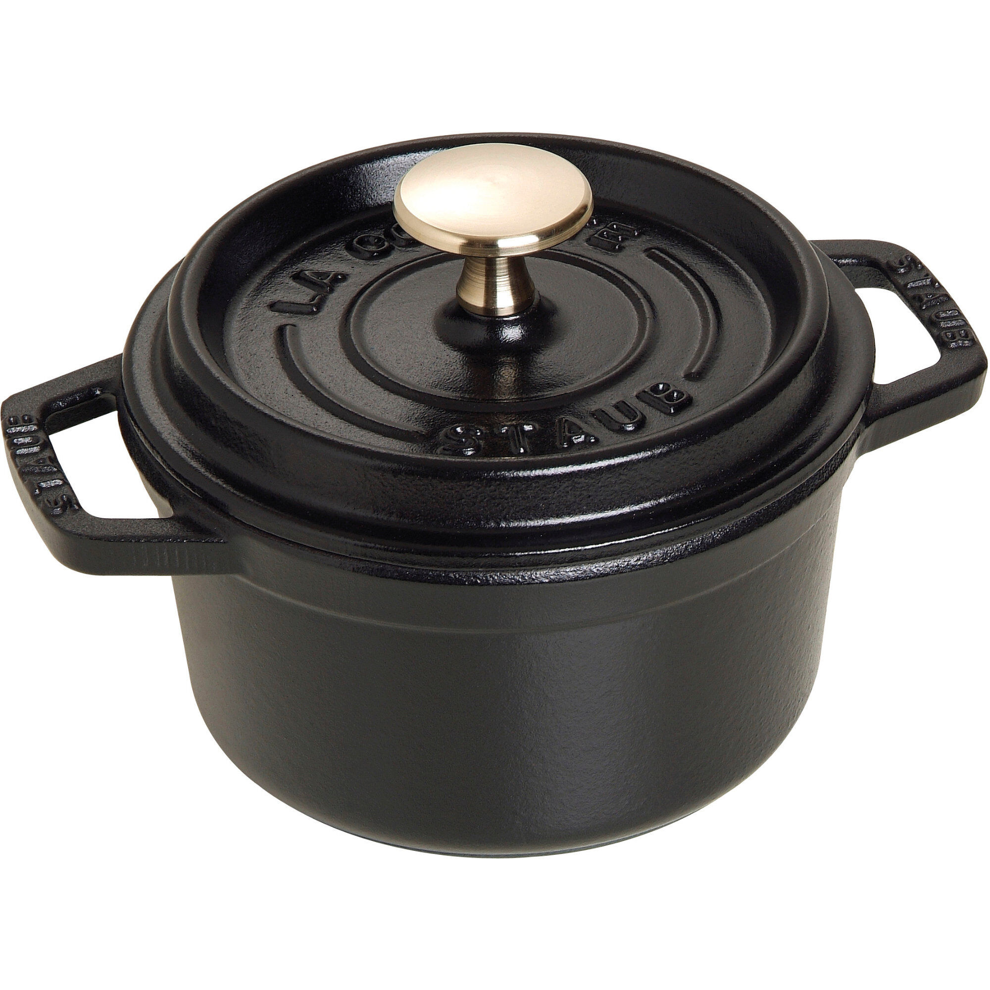 La Cocotte Rund Cocotte 14cm      Liter  Sort