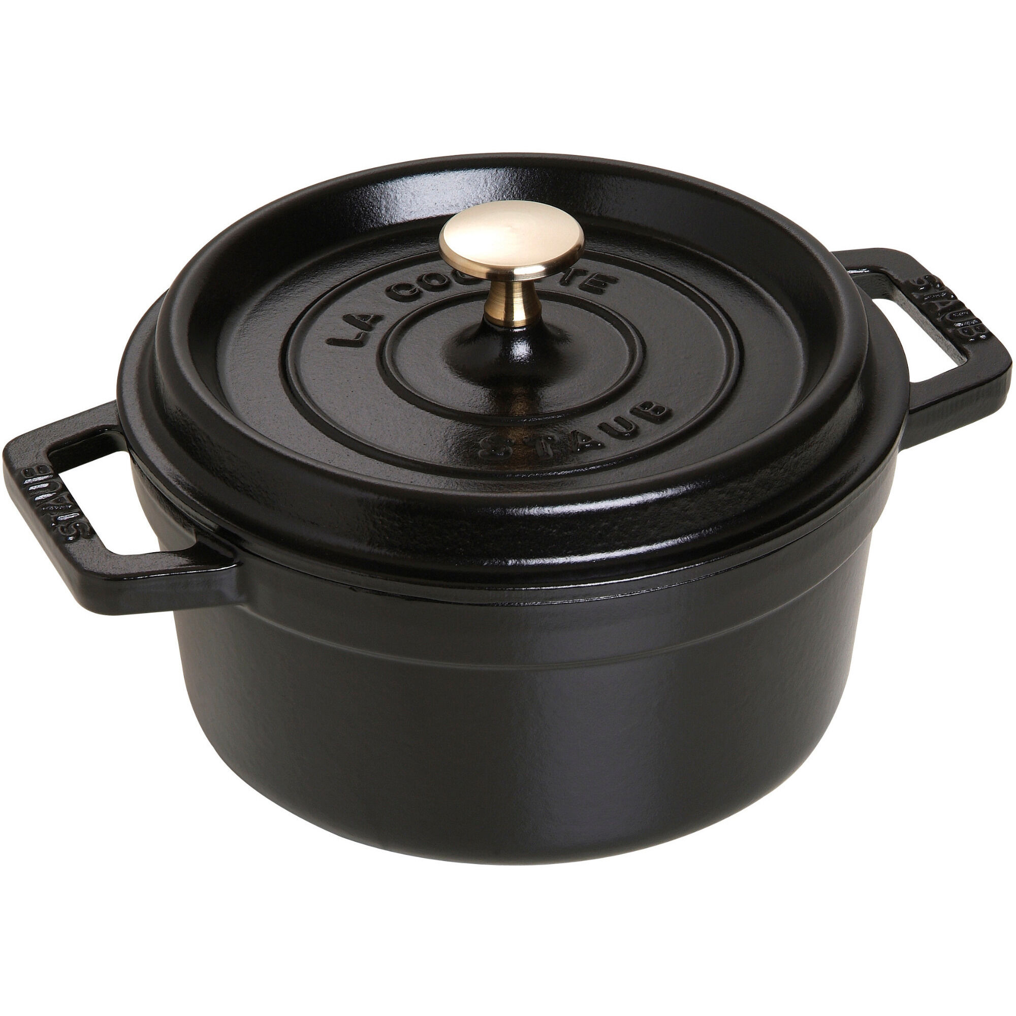 La Cocotte Rund Cocotte 20cm      Liter  Sort