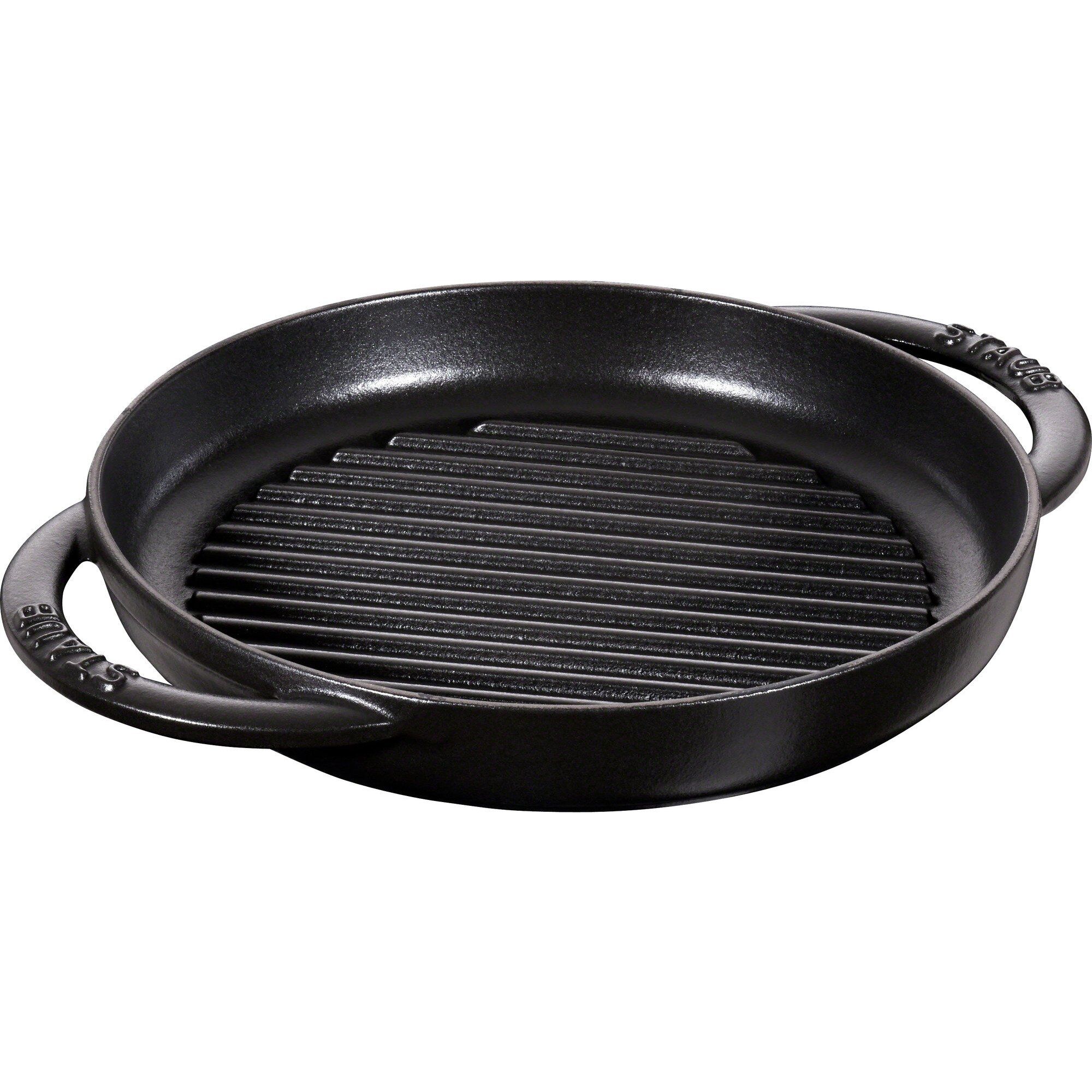 Pure Grill Grillpande Rund 22 Cm Sort