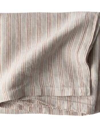 Tell Me More Dug   Hør 145   145 Cm  Hazelnut Stripe