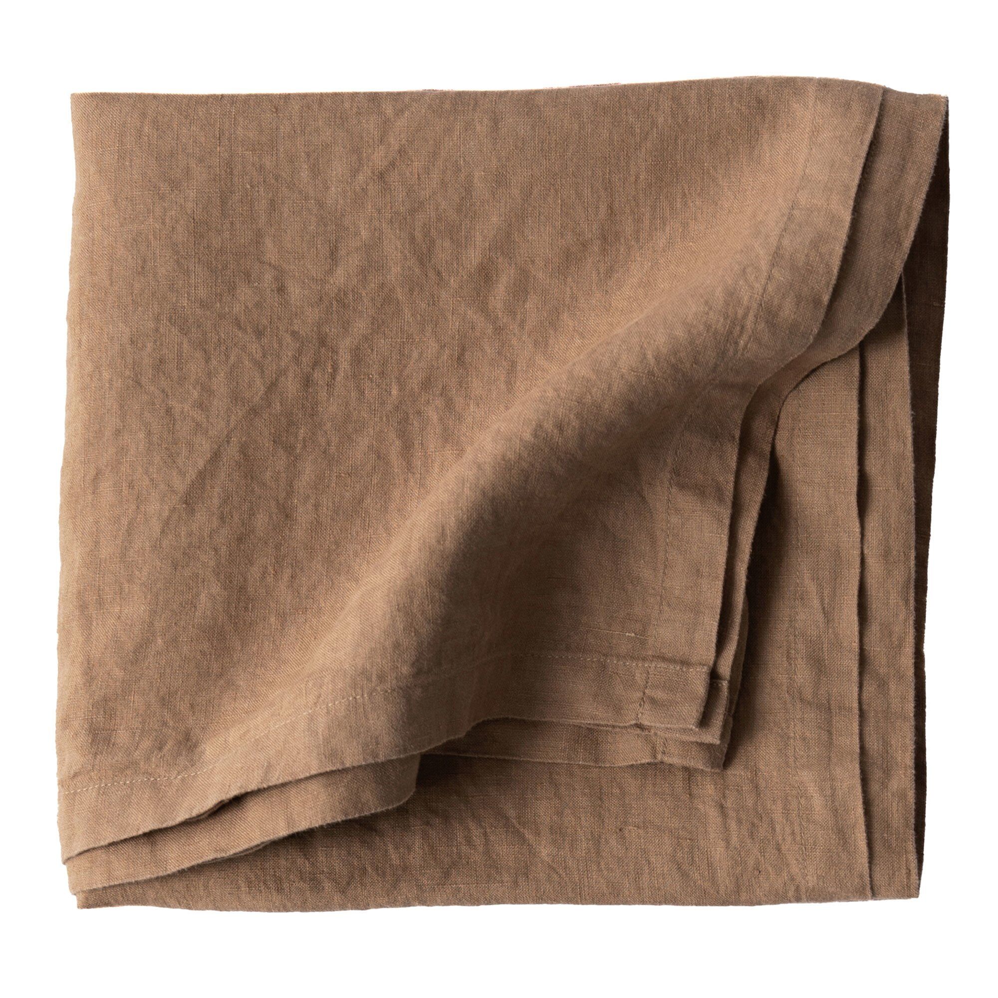 Tell Me More Dug Hør 145 145 Cm Hazelnut