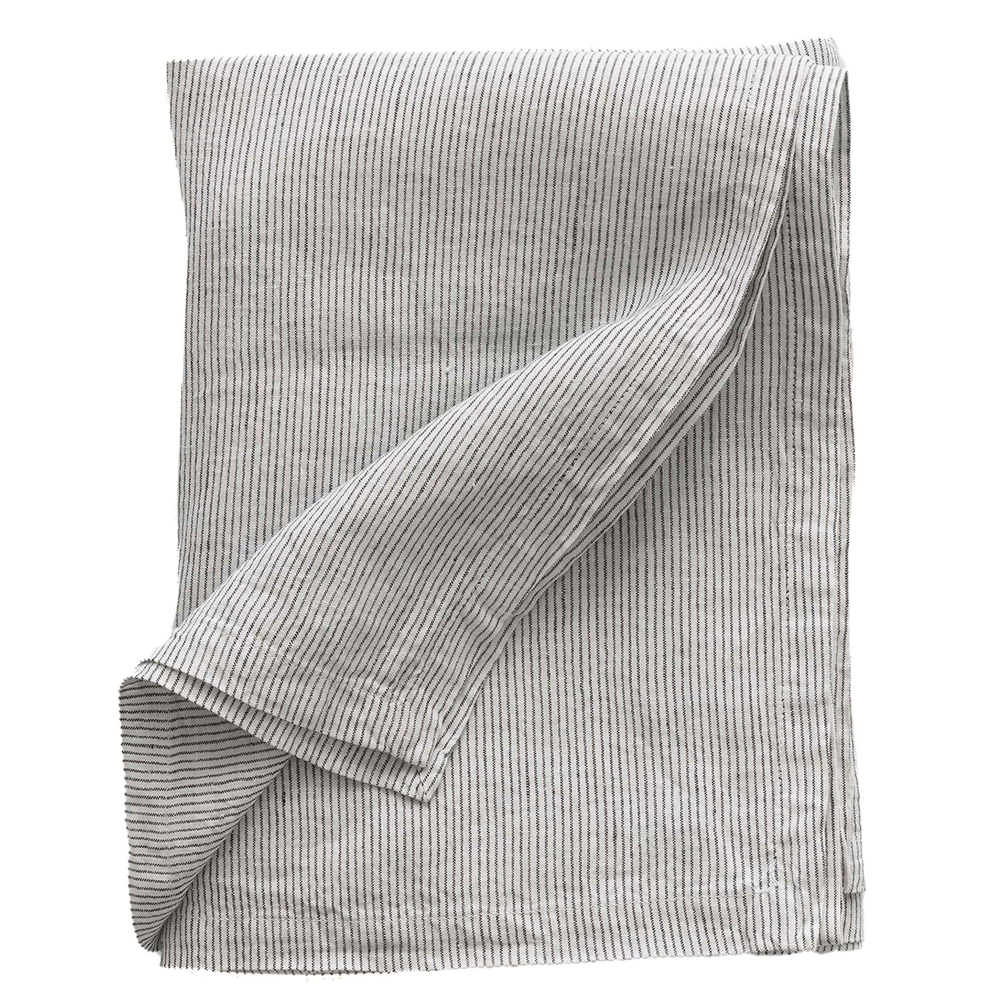 Dug   Hør 145   270 Cm  Pinstripe