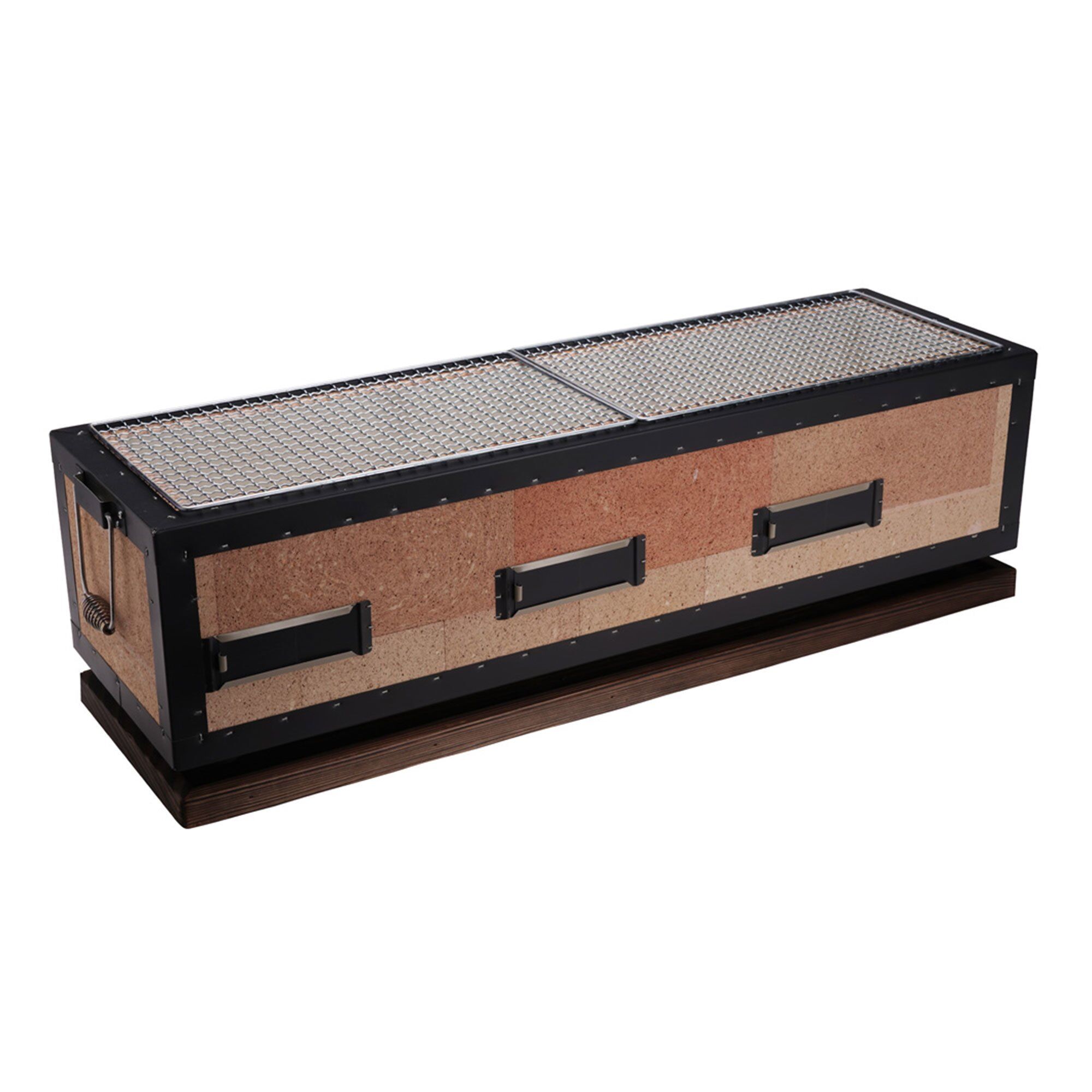 Konro Bordgrill 77x23x20 Cm  Diatomite