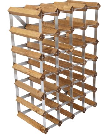 Traditional Wine Rack Vinreol Saml-selv Lys Eg 30 Flasker