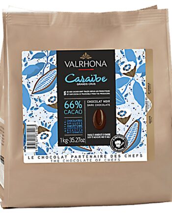 Valrhona Caraibe 66  Mørk Chokolade    Kg