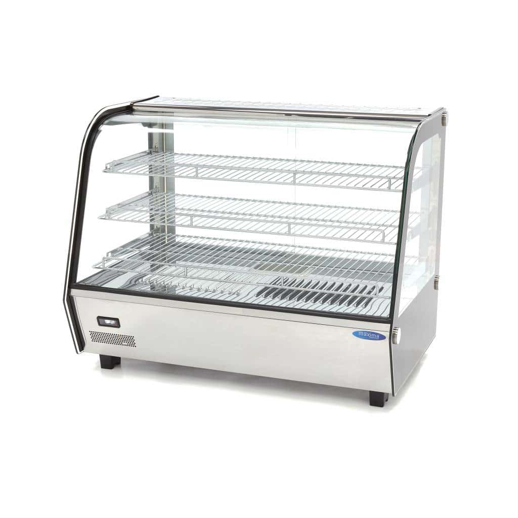 Varmemontre Maxima Deluxe Rustfrit Stål Hot Display 160l