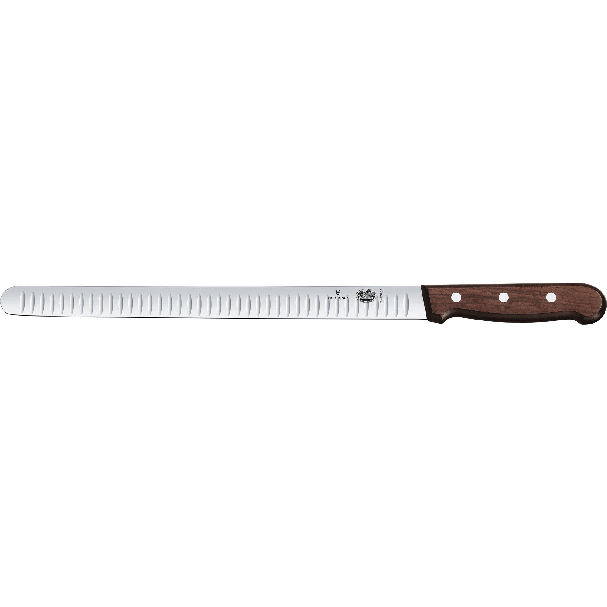 Lakse- Og Skinkekniv Olivenskåret Med Maple Wood Skæfte  30cm