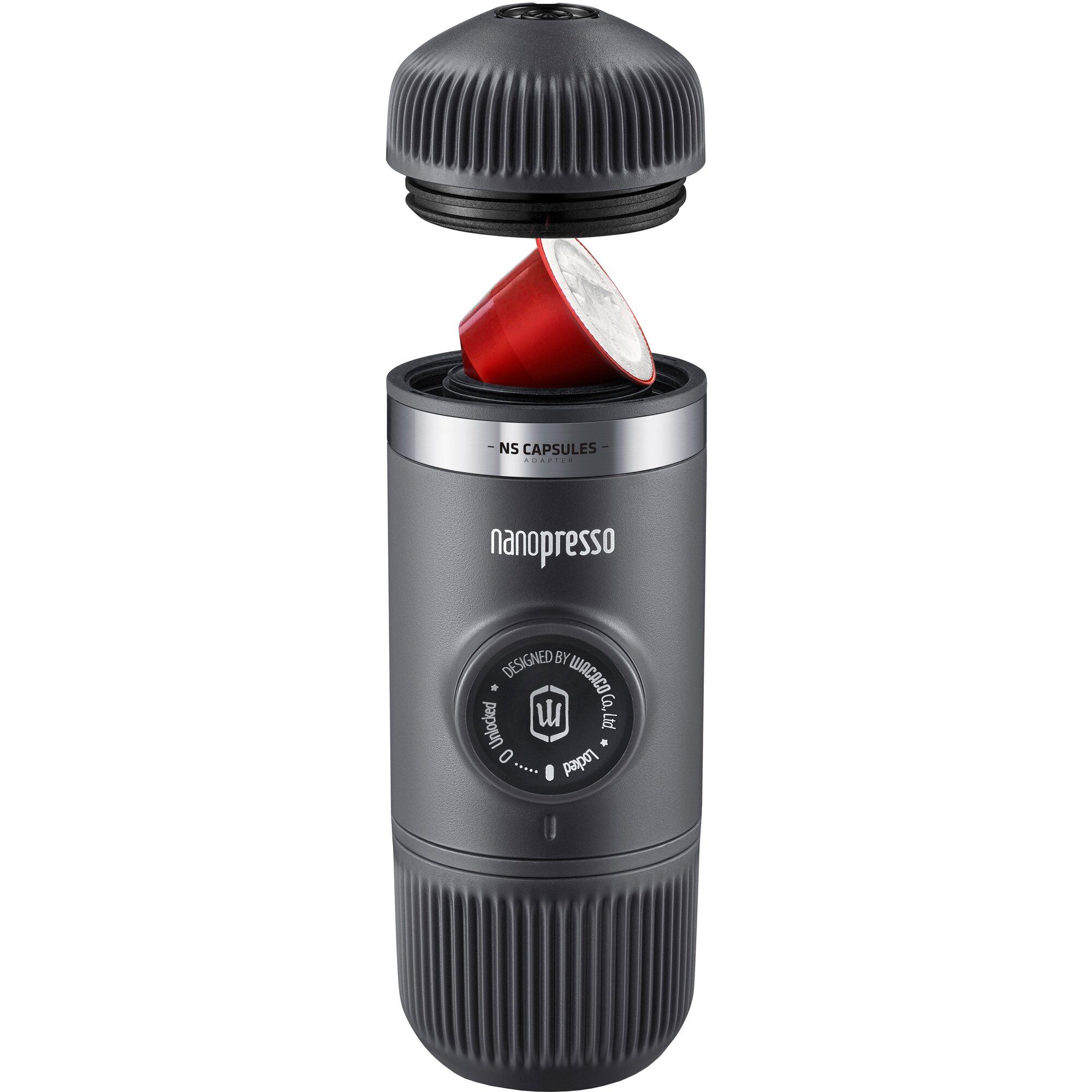 Nanopresso Espressobrygger   Nespresso Adapter  Grå