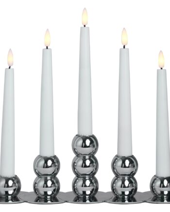 Lykke Led Adventsstage  Krom