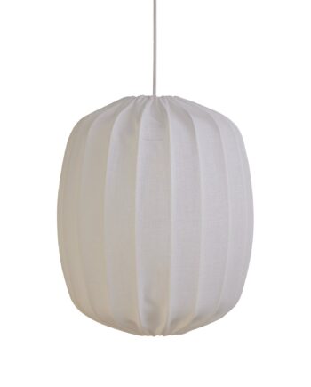 Prisma Loftslampe   Hør 35 Cm  Hvid
